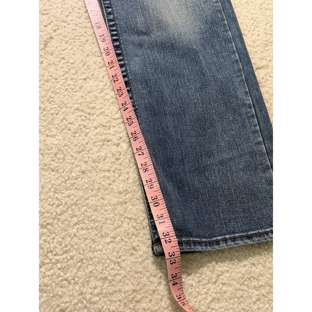 True Religion Ricky Relaxed Straight Jeans Men's 32 Medium Wash Flap Pocket Y2K